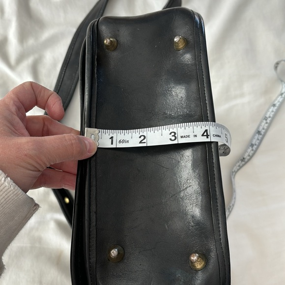 Vintage Coach Stewardess Bag Black Crossbody Messanger Bag - Picture 14 of 16